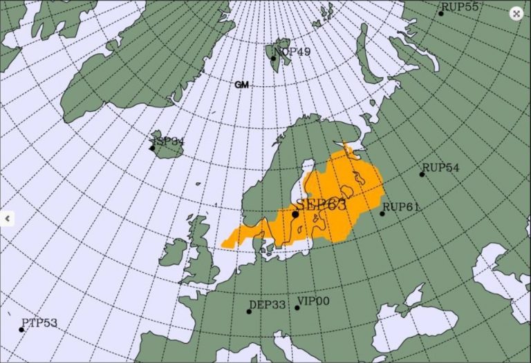 Radiaţiile din nordul Europei provin din zona Mării Baltice