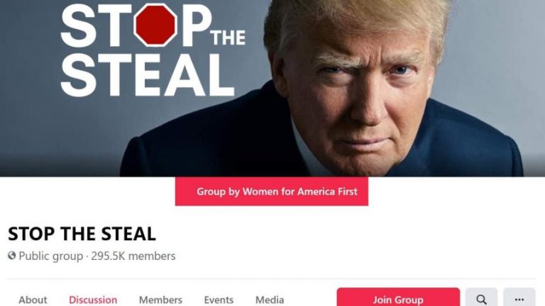 Facebook a ÎNCHIS un grup pro-Trump, ‘Opriţi furtul’