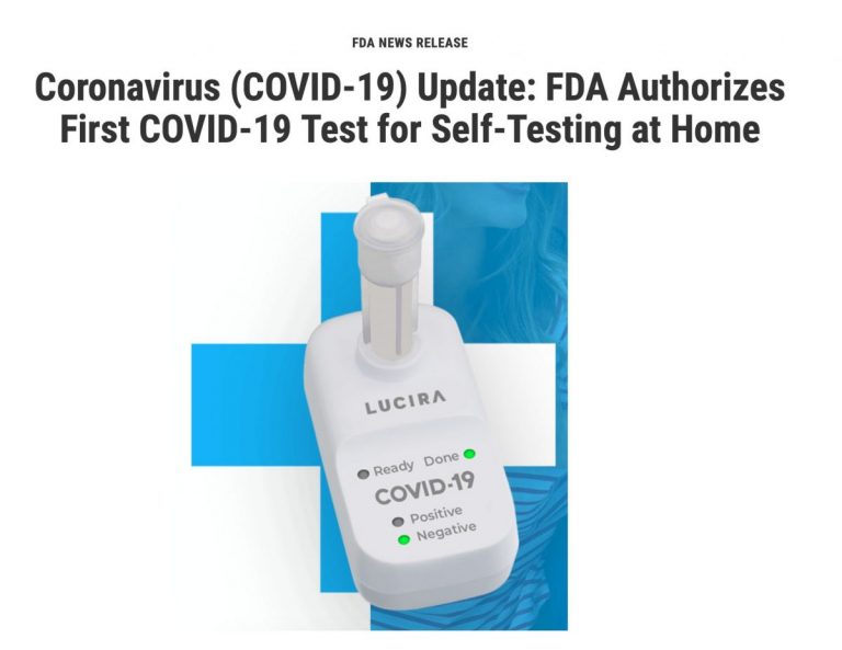 SUA aprobă vânzarea unui test COVID rapid de utilizare individuală