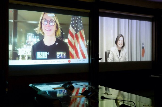 Preşedinta Taiwanului a avut o videoconferință cu ambasadoarea americană la ONU