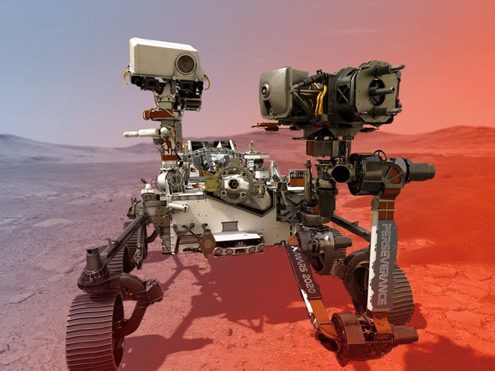 NASA publică un colaj de imagini surprinse de roverul Perseverance pe Marte