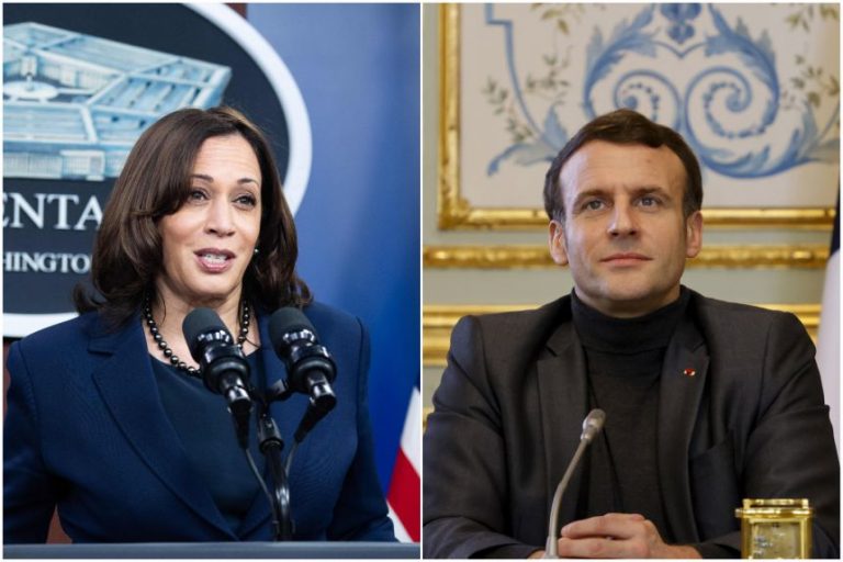 Emmanuel Macron şi Kamala Harris pledează pentru intensificarea cooperării Franţa-SUA
