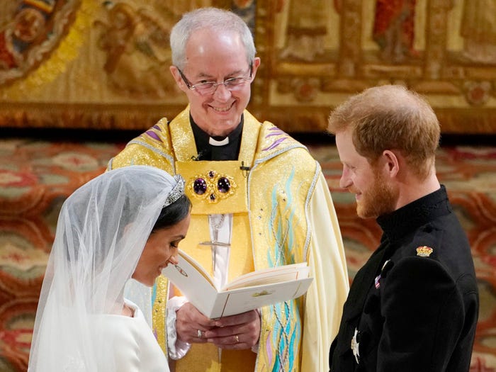 Arhiepiscopul de Canterbury NEAGĂ că i-ar fi cununat pe Harry şi Meghan înainte de nunta oficială