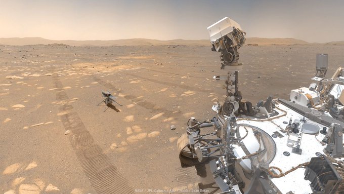 Minielicopterul trimis de NASA pe planeta Marte a restabilit contactul cu roverul Perseverance