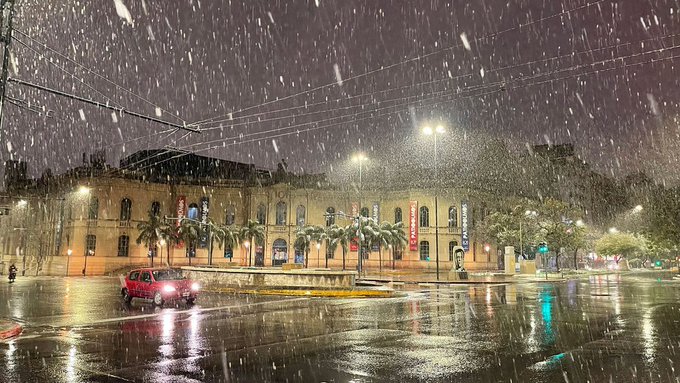 Prima ninsoare în Cordoba după 14 ani