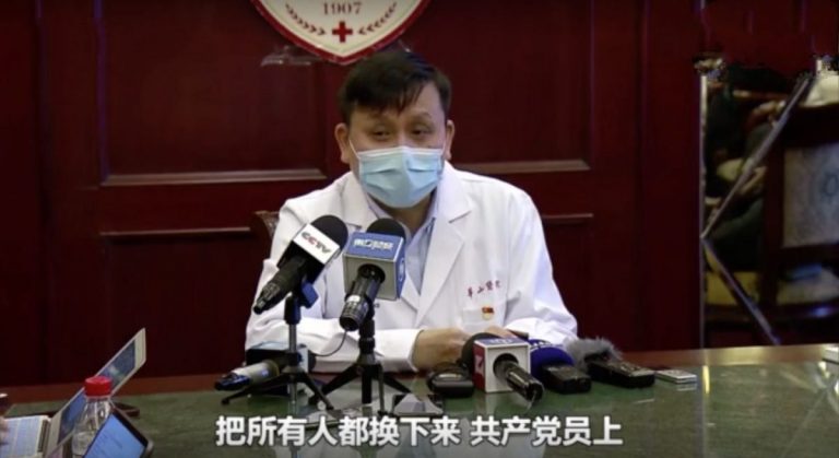 Un chinez aflat în prima linie pentru combaterea pandemiei este acuzat de plagiat