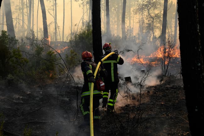 Incendiile de pădure fac ravagii pe coasta atlantică din sudul Franţei