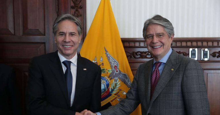 Antony Blinken îl laudă pe preşedintele Ecuadorului