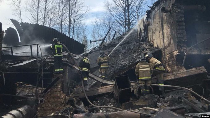 Creşte numărul victimelor după incendiul masiv din Riazan
