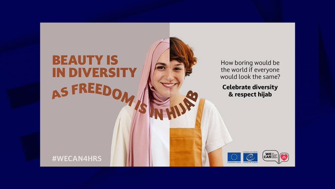 Consiliul Europei retrage o campanie care celebra ‘libertatea în jihab’