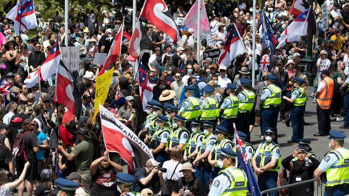 Manifestații în fața parlamentului din Noua Zeelandă