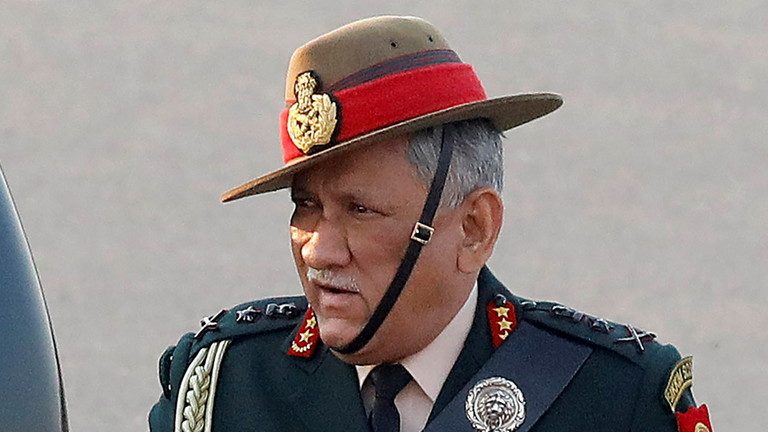 India confirmă decesul şefului Statului Major al armatei