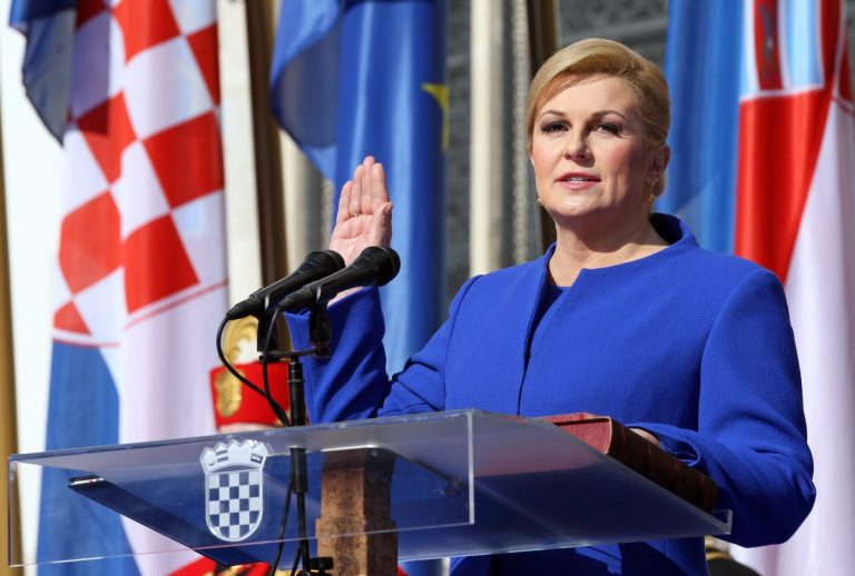 Preşedinta Croaţiei îşi prezintă programul electoral pentru următorul mandat de 5 ani