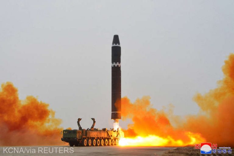 Coreea de Nord a tras o rachetă balistică intercontinentală spre mare