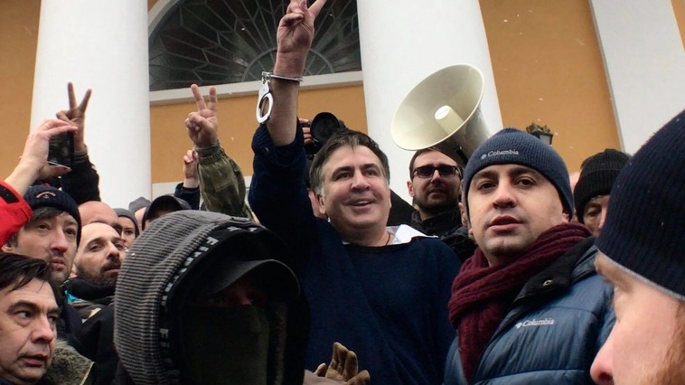 Mihail Saakaşvili cheamă la un nou ‘Maidan’ după ce a fost arestat
