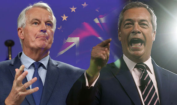 Artizanul Brexit, Nigel Farage, se întâlneşte cu negociatorul-şef al UE, Michel Barnier