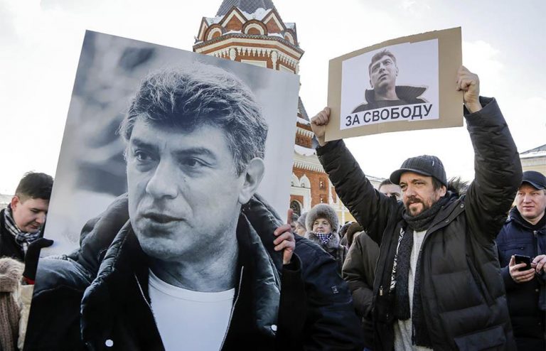 Marşuri în Rusia contra lui Putin şi în memoria lui Nemţov