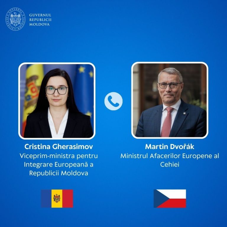Cristina Gherasimov a avut o convorbire cu ministrul Afacerilor Europene al Cehiei