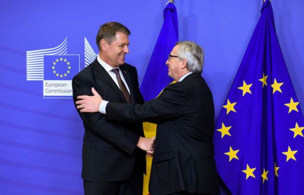Klaus Iohannis s-a întâlnit cu preşedintele Comisiei Europene, Jean-Claude Juncker
