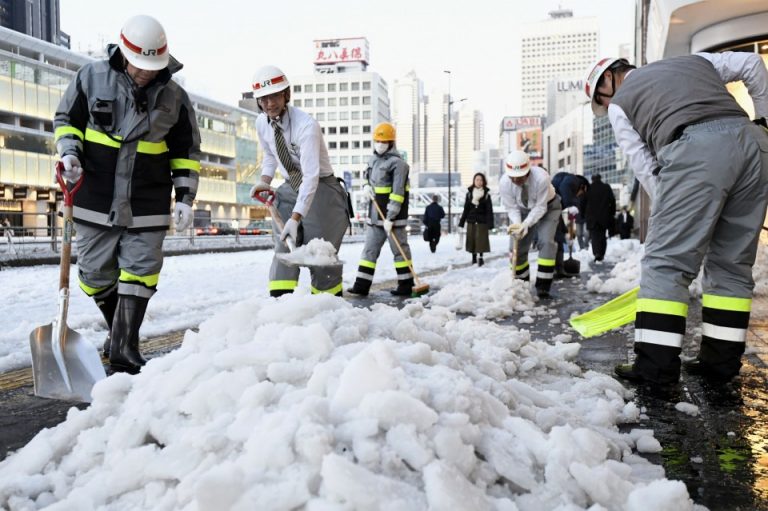O furtună de zapadă a dat peste cap traficul aerian şi feroviar în Japonia