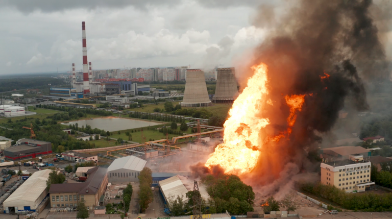 Incendiu puternic la o centrală electrică de lângă Moscova. 12 oameni sunt răniţi! – VIDEO