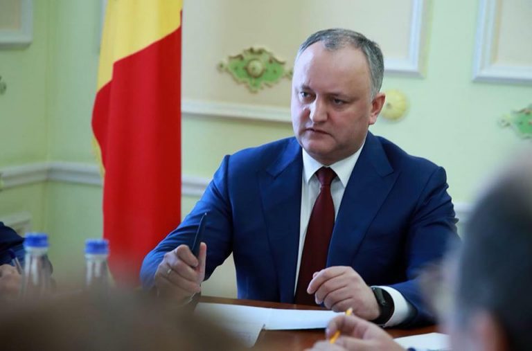Igor Dodon amenință că va dizolva parlamentul Republicii Moldova