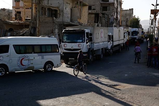 Siria : Un convoi umanitar a ajuns în Ghouta Orientală