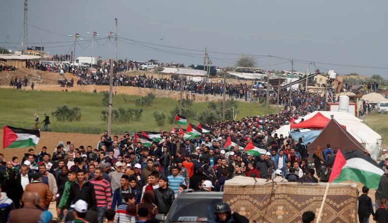 Manifestații în Fâşia Gaza şi în Cisiordania în sprijinul deţinuţilor palestinieni din Israel