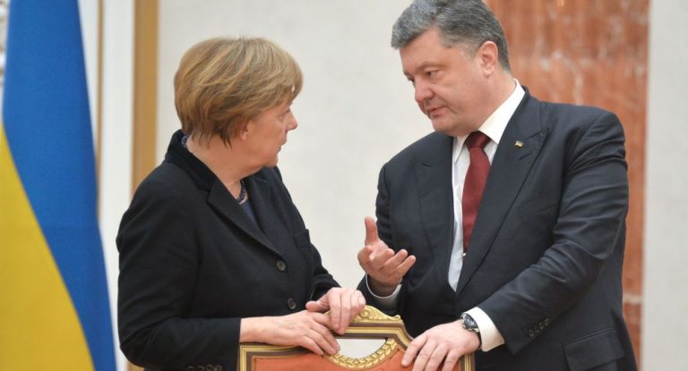 Merkel îl primește pe Poroşenko la Berlin cu nouă zile înainte de al doilea tur al alegerilor din Ucraina