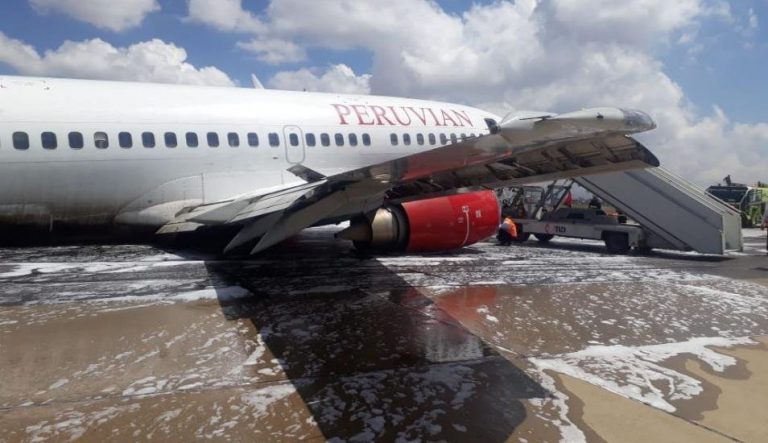 Un avion de pasageri a DERAPAT pe pista unui aeroport din Bolivia – FOTO/VIDEO