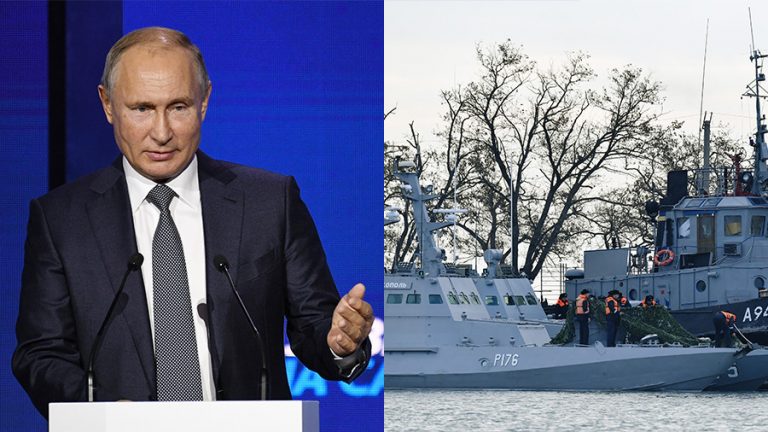 Putin iese la rampă şi-l acuză direct pe Poroşenko de orchestrarea ‘provocării’ navale în Marea Neagră – VIDEO