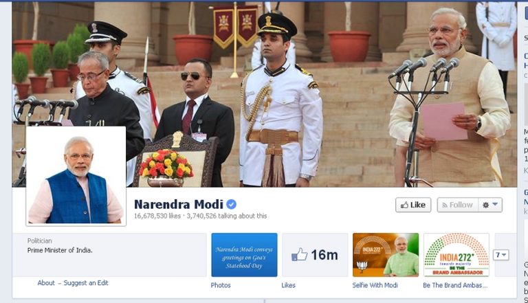 Narendra Modi este liderul politic cel mai popular pe Facebook