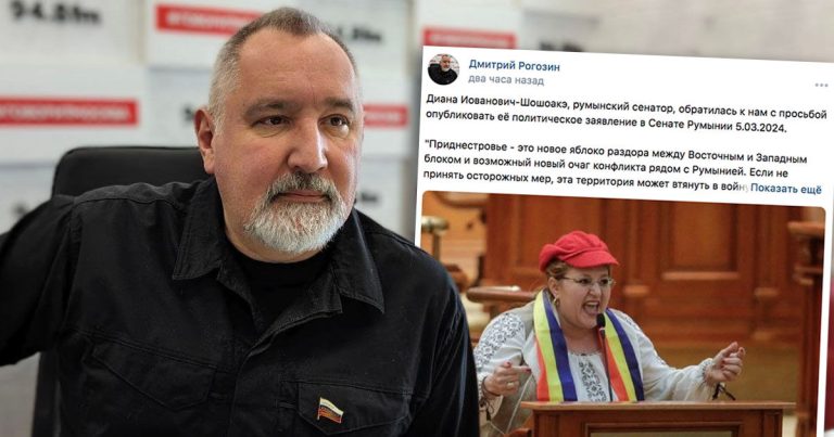 Rogozin a publicat mesajul Dianei Șoșoacă despre Transnistria