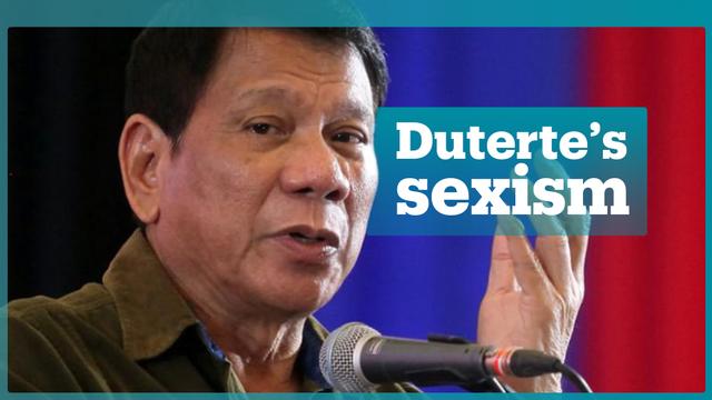 Rodrigo Duterte, ‘misoginul-şef’, este ironizat de feministele din Filipine
