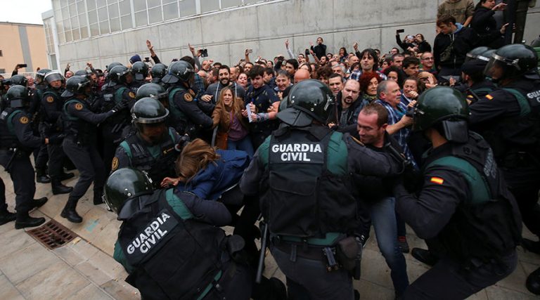 Costul mobilizării forţelor de ordine în contextul crizei independenţei catalane  se ridică la  87 de milioane de euro