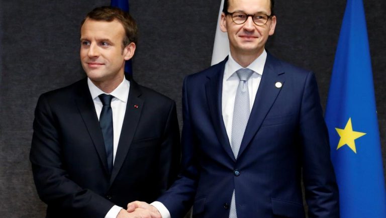 Macron îl primeşte miercuri pe premierul polonez Morawiecki