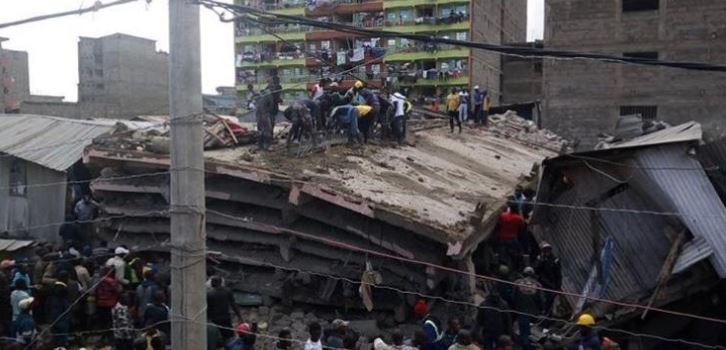 Un bloc cu şase etaje S-A PRĂBUŞIT în capitala Kenyei – VIDEO