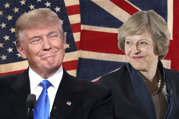 Donald Trump și Theresa May la Davos  : ‘Cred că suntem pe aceeaşi lungime de undă pe toate planurile’