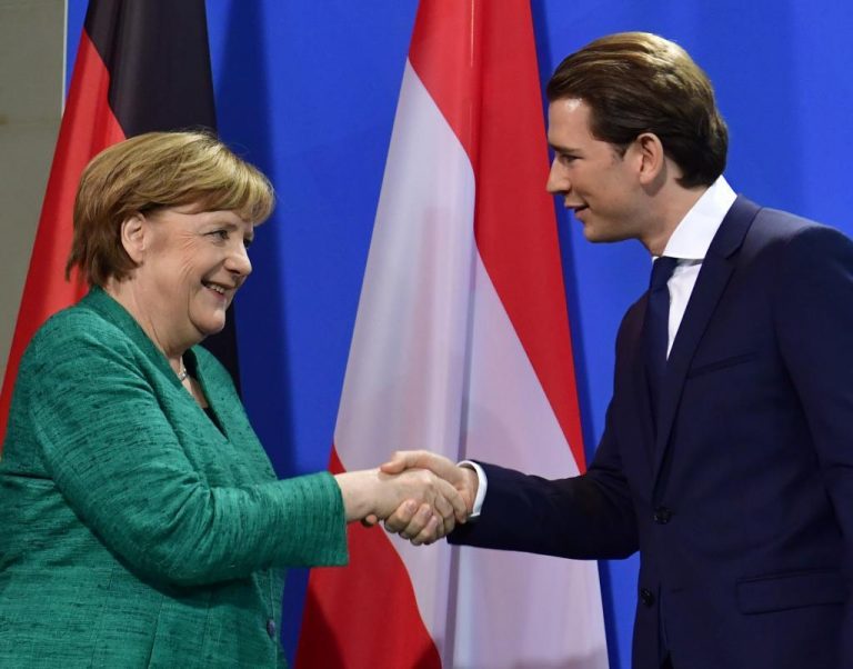 Angela Merkel îl primeşte la Berlin pe Sebastian Kurz