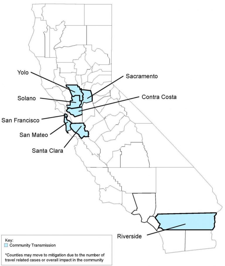 California INTERZICE adunările publice de peste 250 de persoane