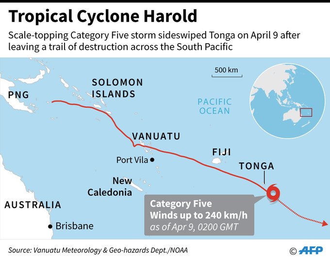 Ciclonul Harold face ravagii în Tonga! (FOTO/VIDEO) Mai multe complexuri turistice au fost puse la pământ