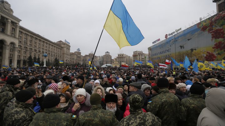 Ucraina : Câteva mii de susţinători ai lui Saakaşvili au manifestat împotriva preşedintelui Petro Poroşenko