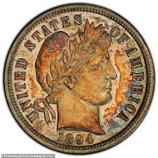 1,32 de milioane de dolari pentru o monedă de 10 cenți fabricată în 1894