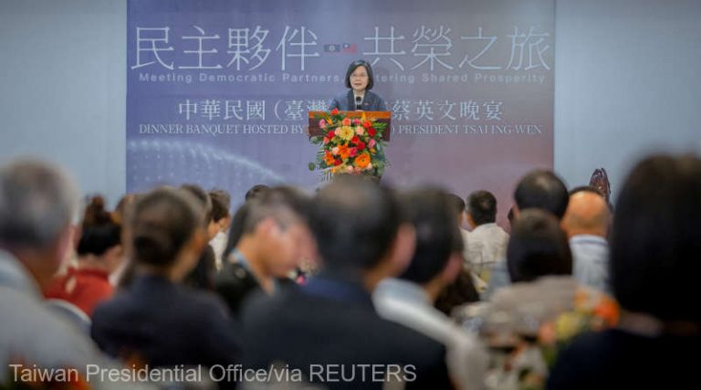 Preşedinta Taiwanului denunţă ameninţările constante din partea Beijingului