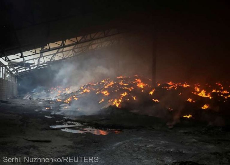 Ruşii au bombardat două mari terminale de cereale din Mikolaiv