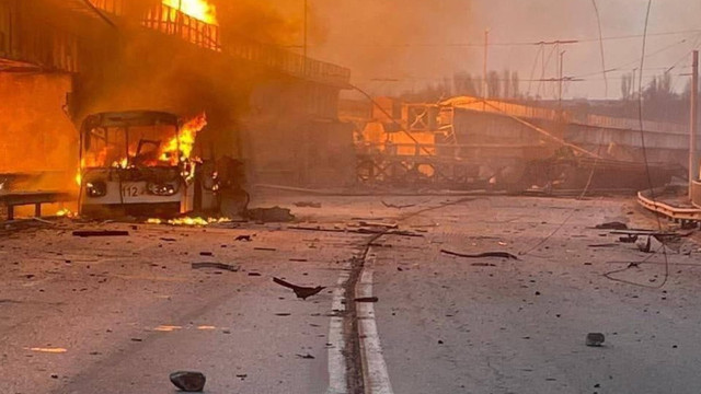 Cel puţin doi morţi în Ucraina într-un ‘atac masiv’ cu 34 de rachete de croazieră