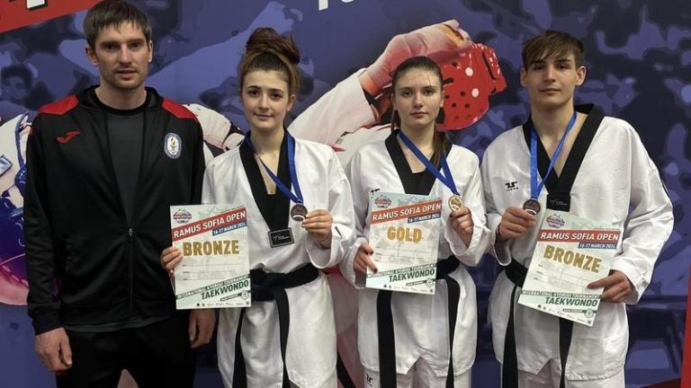 Luptătorii noştri de taekwondo au urcat pe podium la Internațional Ramus Sofia Open