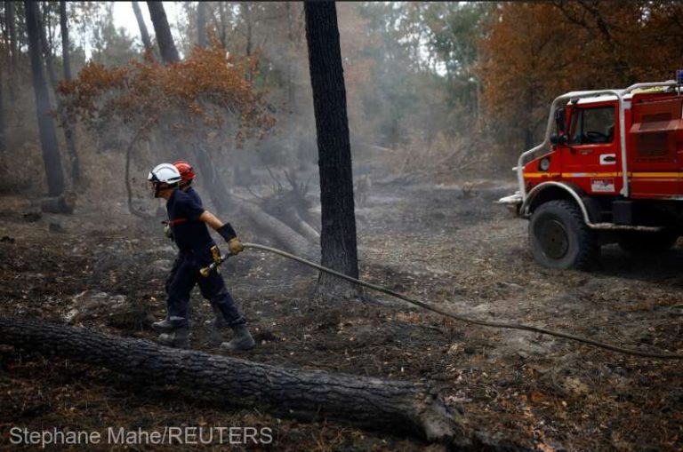 Un incendiu de pădure pârjoleşte sud-vestul Franţei! Sute de persoane au fost evacuate