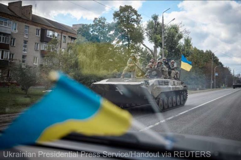 Ucraina a eliberat în decurs de o lună mai mult de 400 de kilometri pătraţi din teritoriile ocupate de Rusia