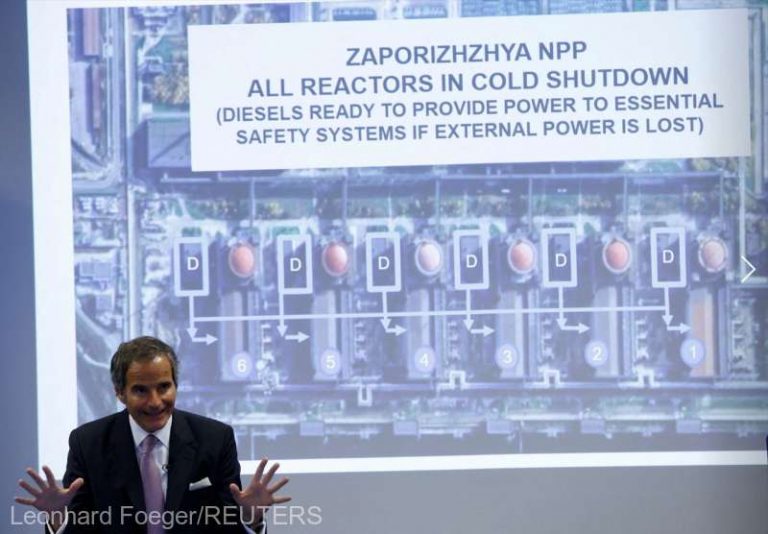 AIEA se declară îngrijorată de faptul că alimentarea centralei nucleare Zaporojie depinde doar de generatoare